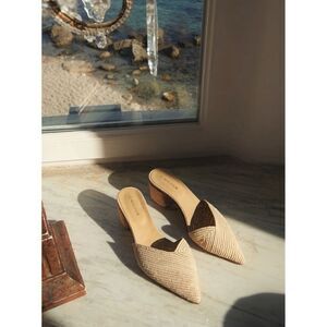 Le Mogador Lapa Mules in Nude Size 36 / excellent